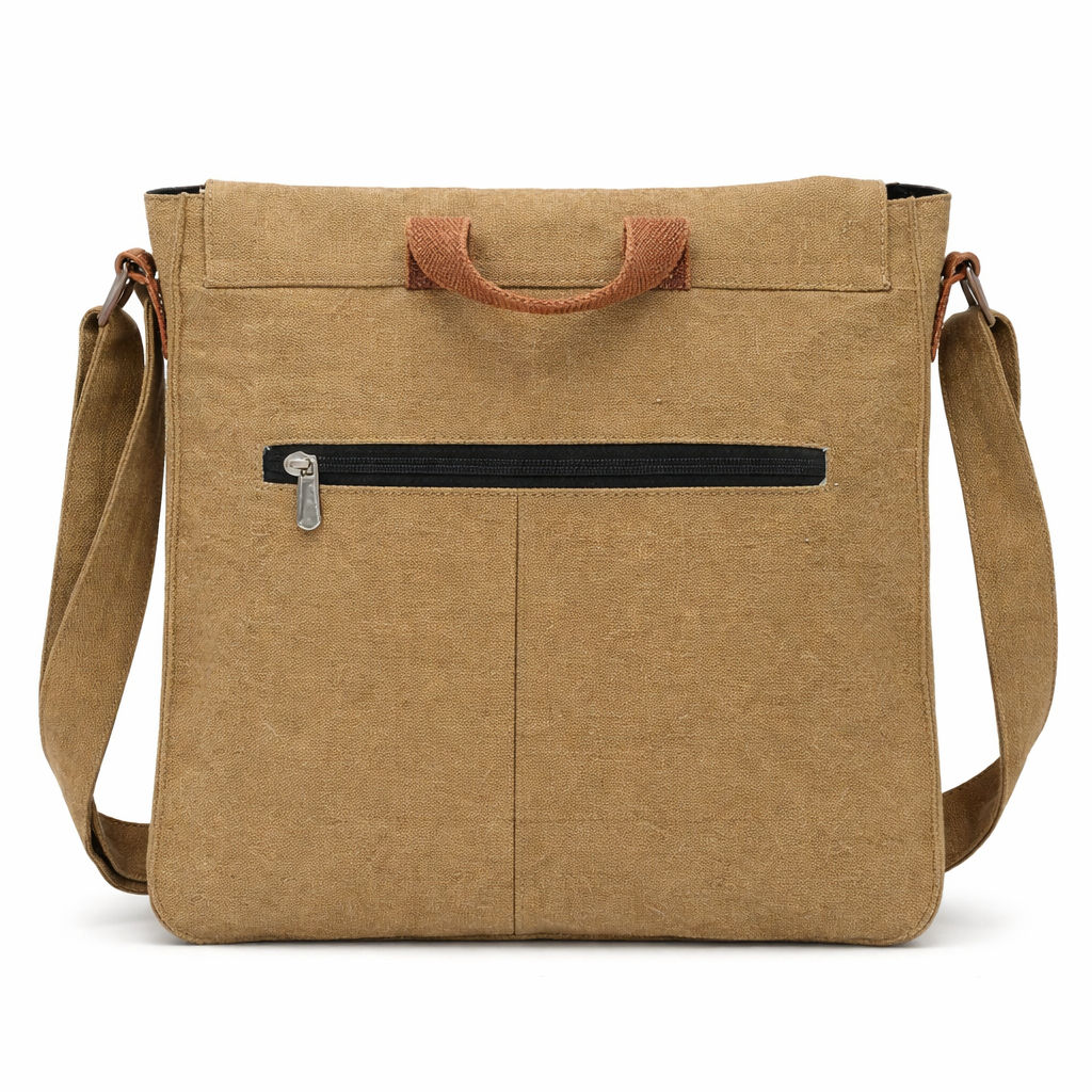 Beige Unisex Messenger Bag for Stylish Commuting 189